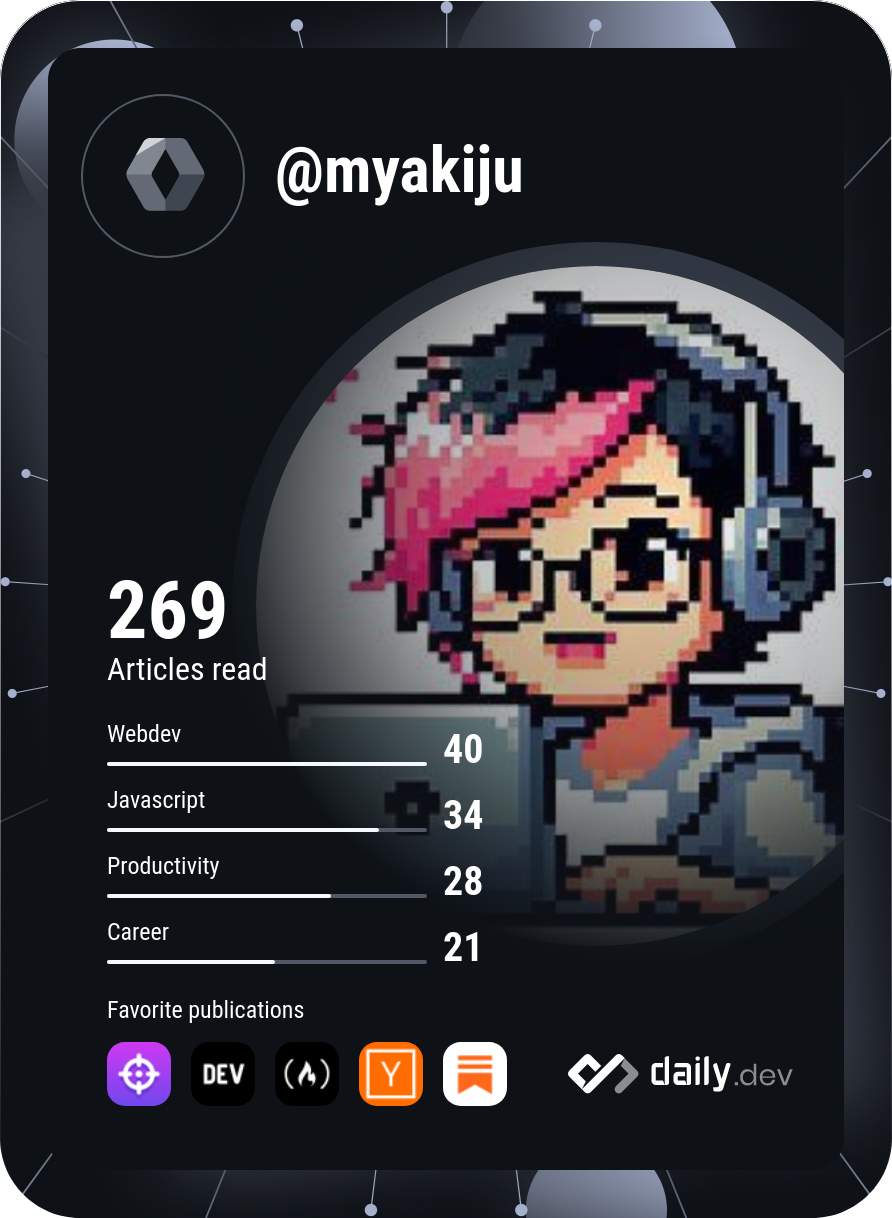 Juliana Myaki's Dev Card