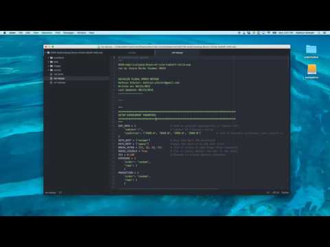 Running experiments with atom (silent video demo)