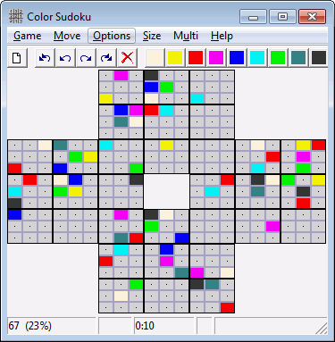 Color Sudoku screenshot