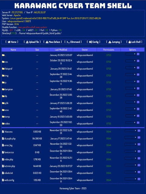 GitHub - UcenHaxor07/Shell-Backdoor: Karawang Cyber Team Shell · GitHub