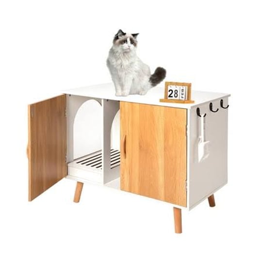 maksone-hidden-large-cat-litter-box-furniturewhite-and-wood-litter-box-enclosure-with-cat-scratcherd-1
