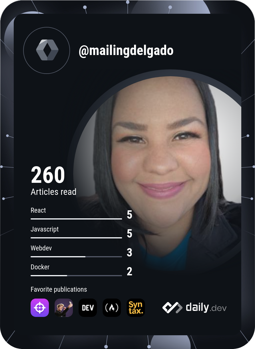 MailingDelgadoMedina's Dev Card