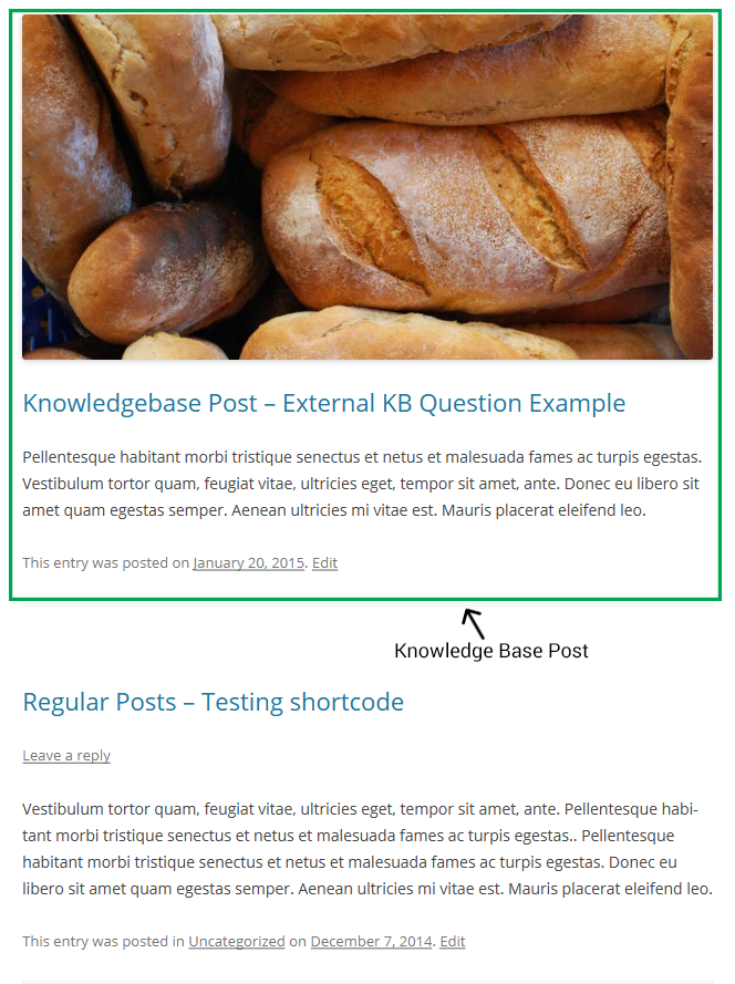 overview of KB Display As Blog Post - BWL Knowledge Base Manager Addon