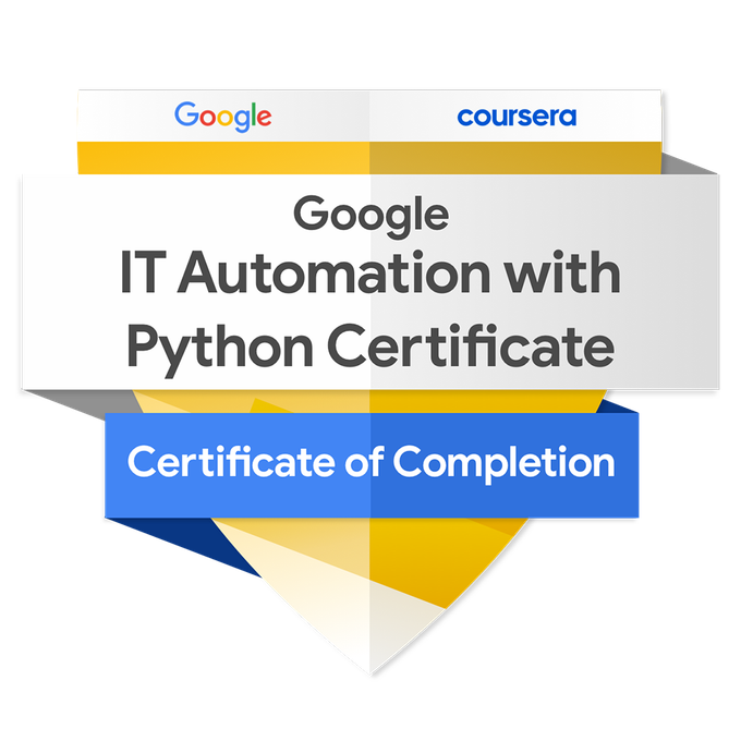 Google IT Automation Certificate