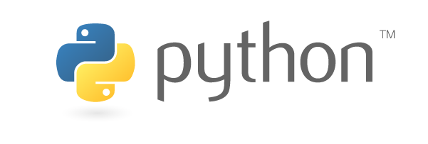 Shows the logo for python