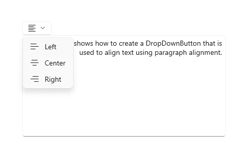 DropDown Button