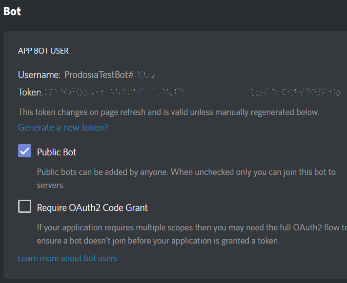 Discord Bot Token