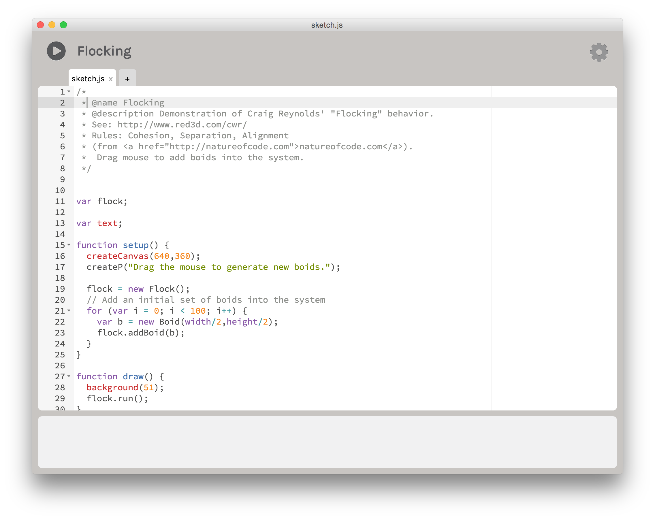 p5.js Editor Screenshot