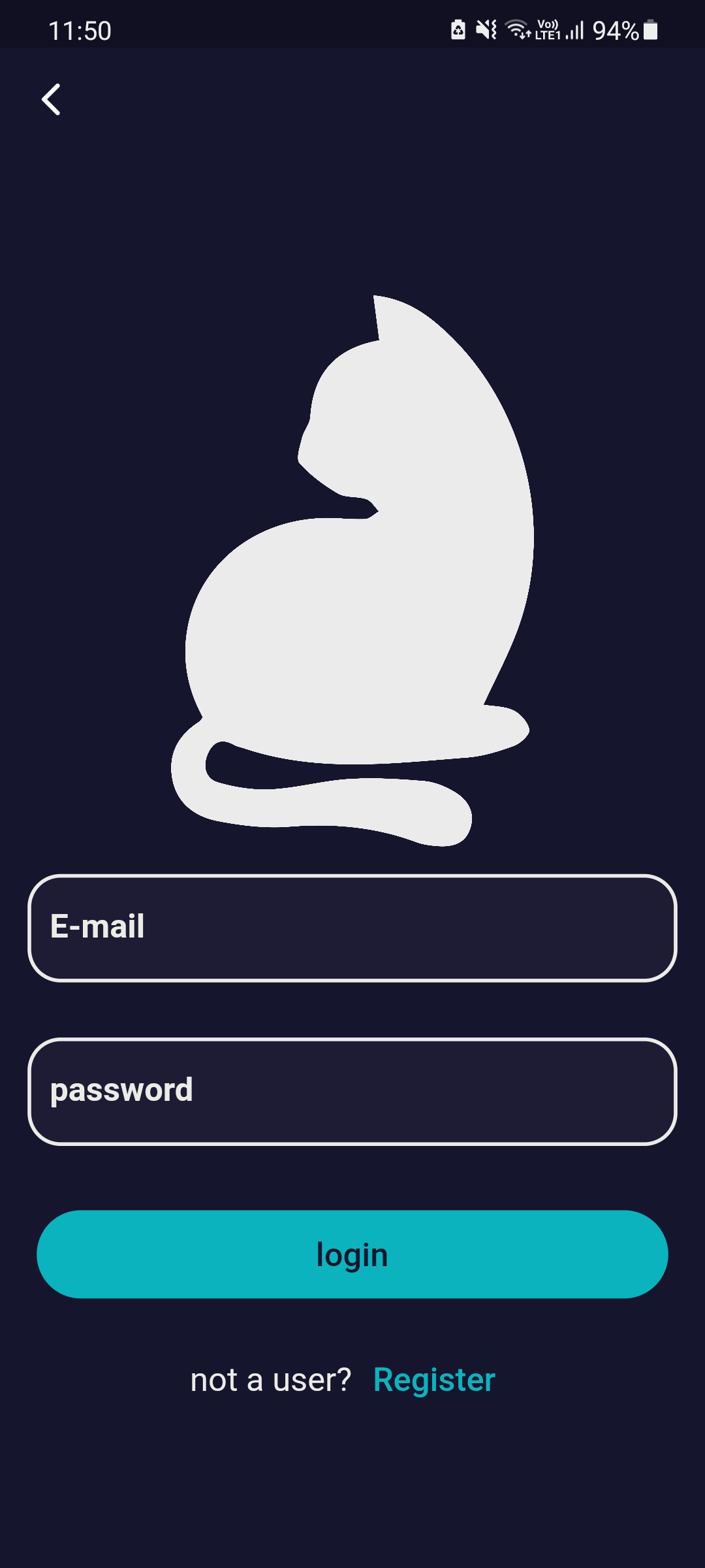 image of login page