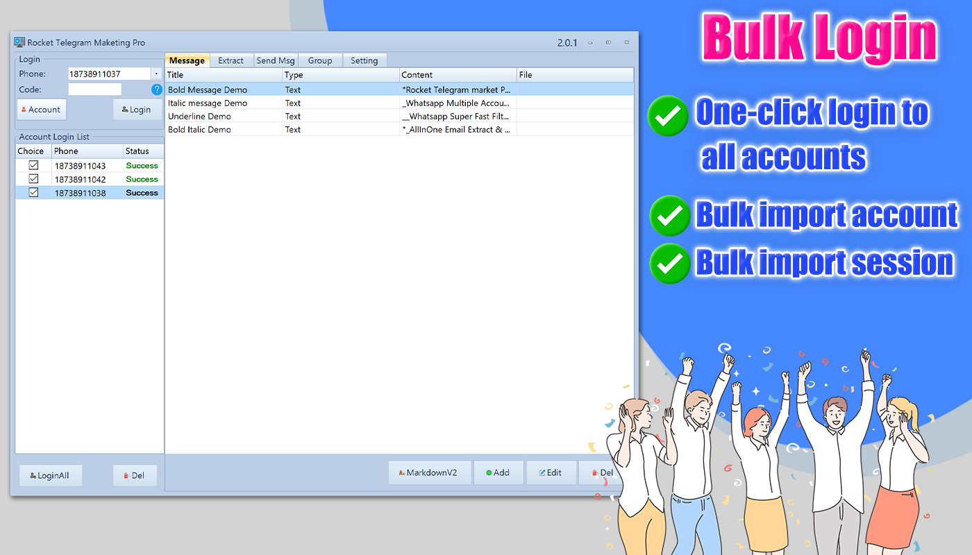 Rocket Telegram Marketing Pro 2.0.1