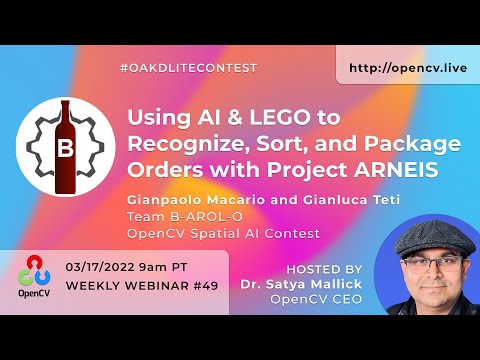 Using AI & LEGO to Recognize, Sort, and Package Bottles - OpenCV Weekly Ep 49 - 3/17/22