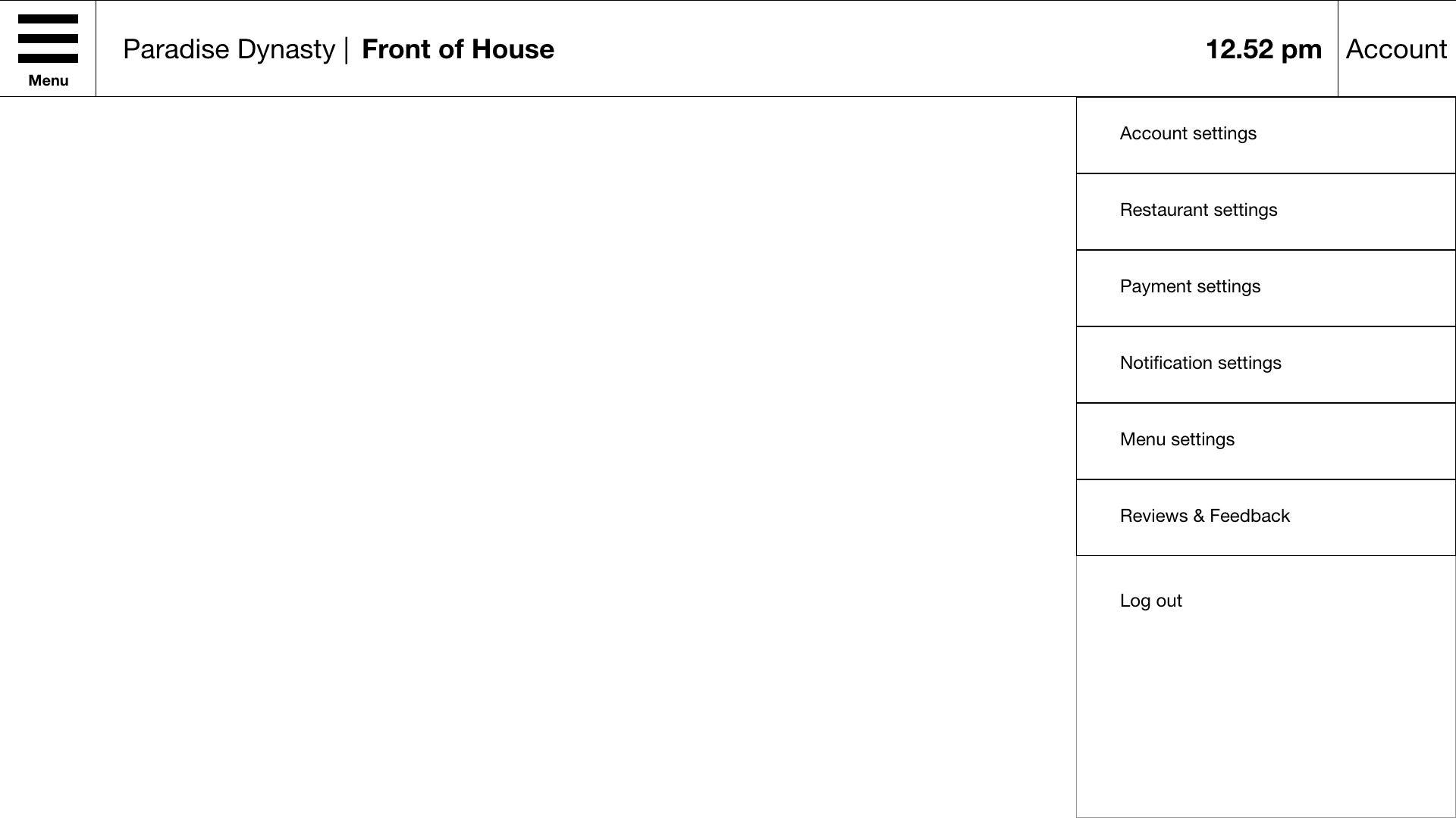 Right Nav Wireframe