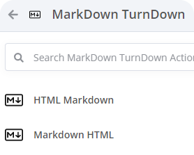 Functions MarkDown TurnDown