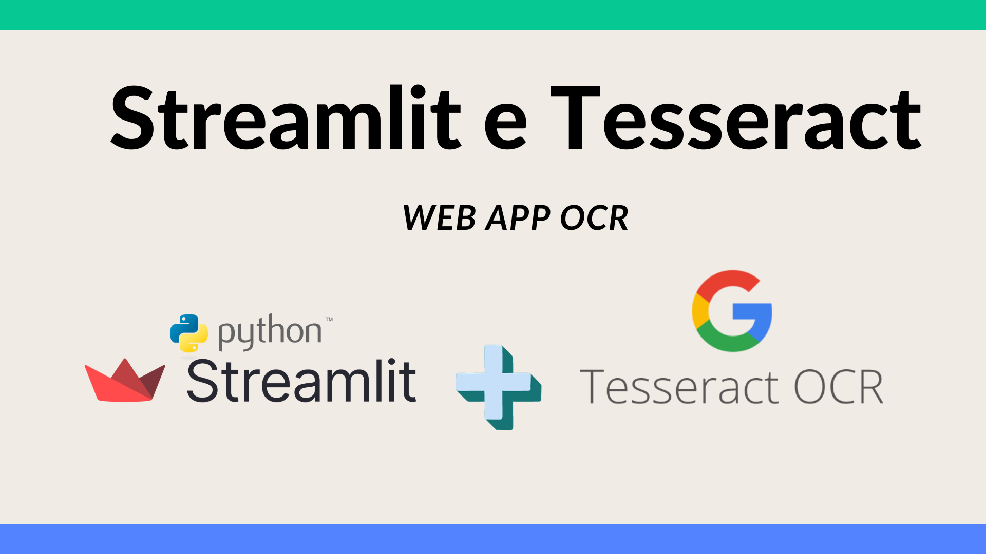 Streamlit e Tesseract