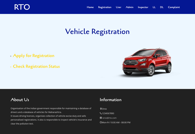 Vehicle Registration