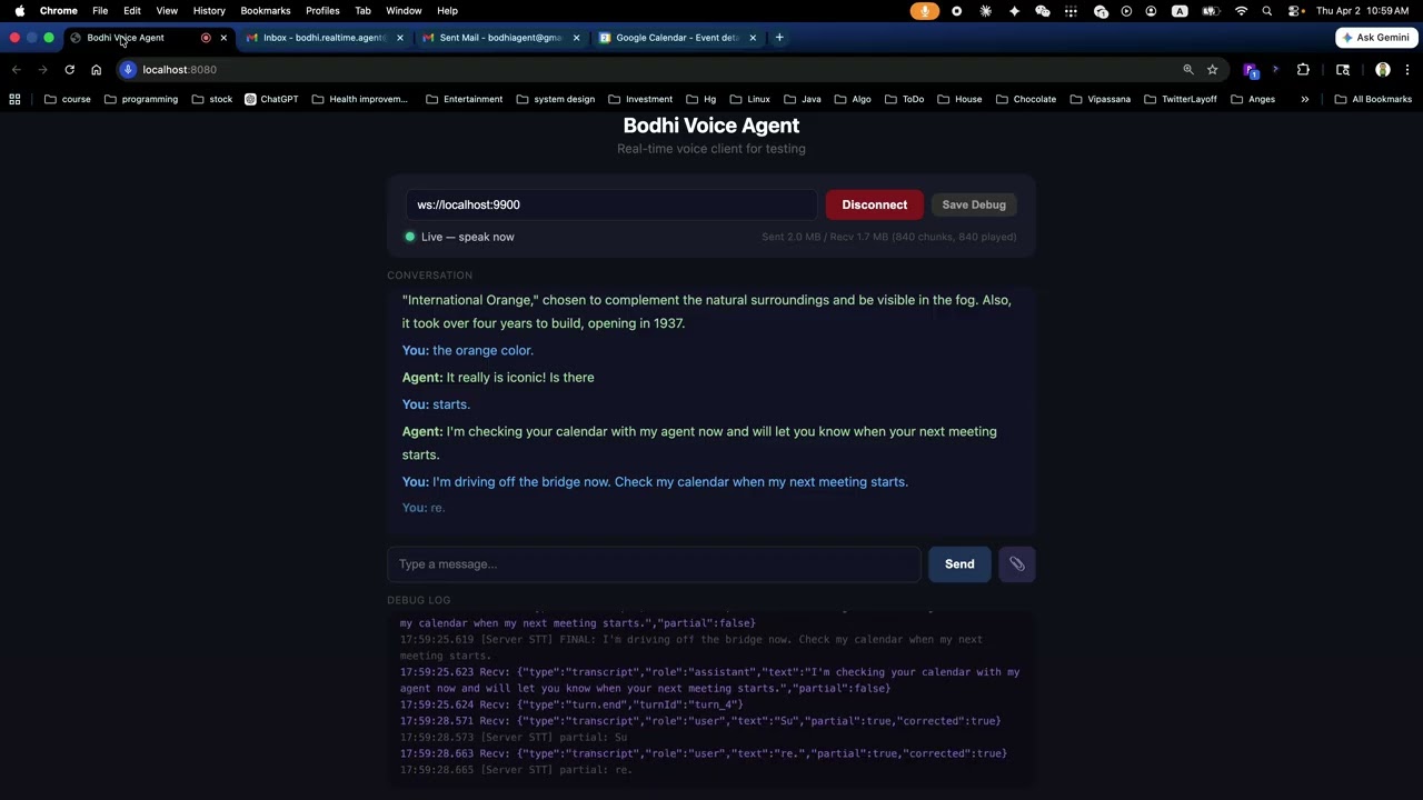 Watch the realtime background agent demo
