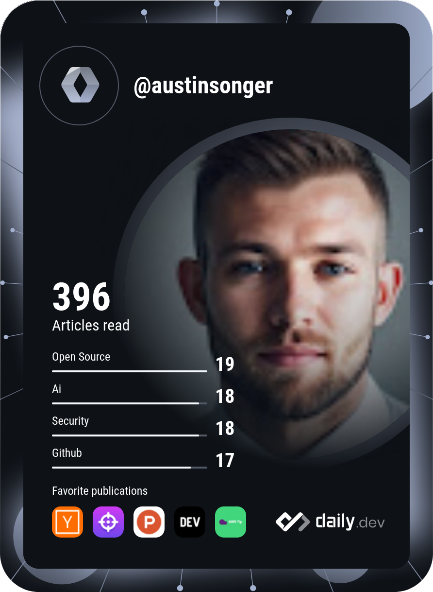 Austin Songer's Dev Card