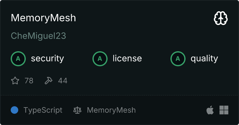 MemoryMesh MCP server