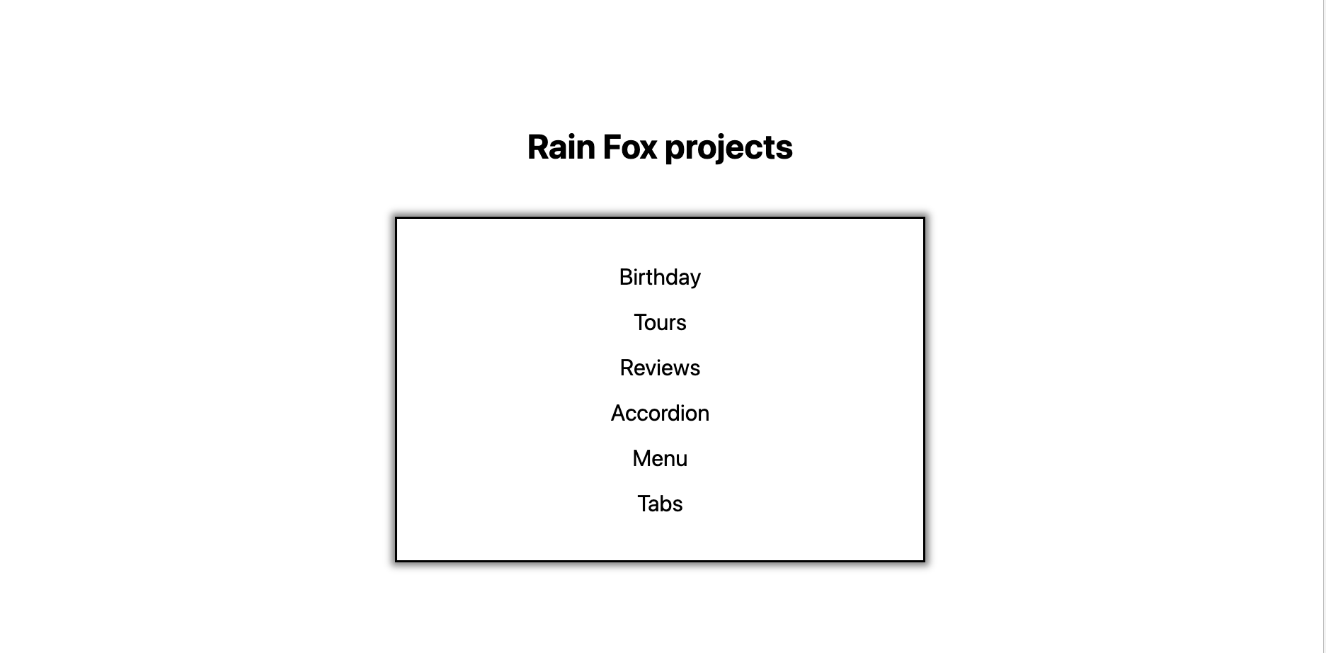 GitHub - Fox-Demo/react-projects: react practice project · GitHub