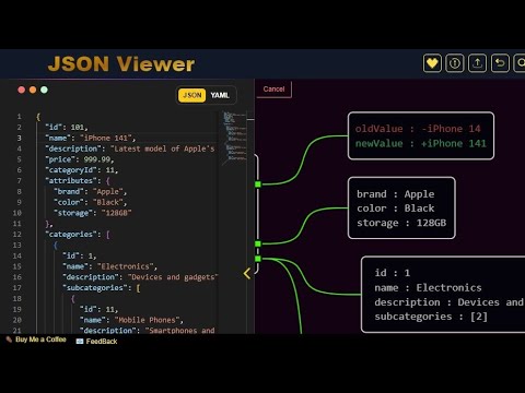 GitHub - aidevtools/jsontodiagram: Visualize JSON To Diagram Embed · GitHub