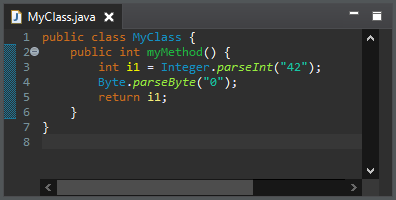 primitive parsing after