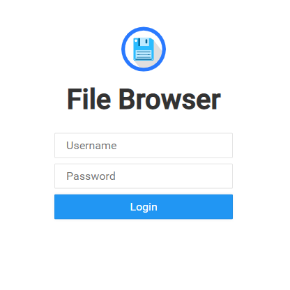 Filebrowser Login