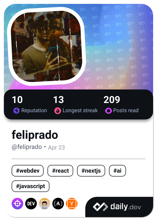 feliprado's Dev Card