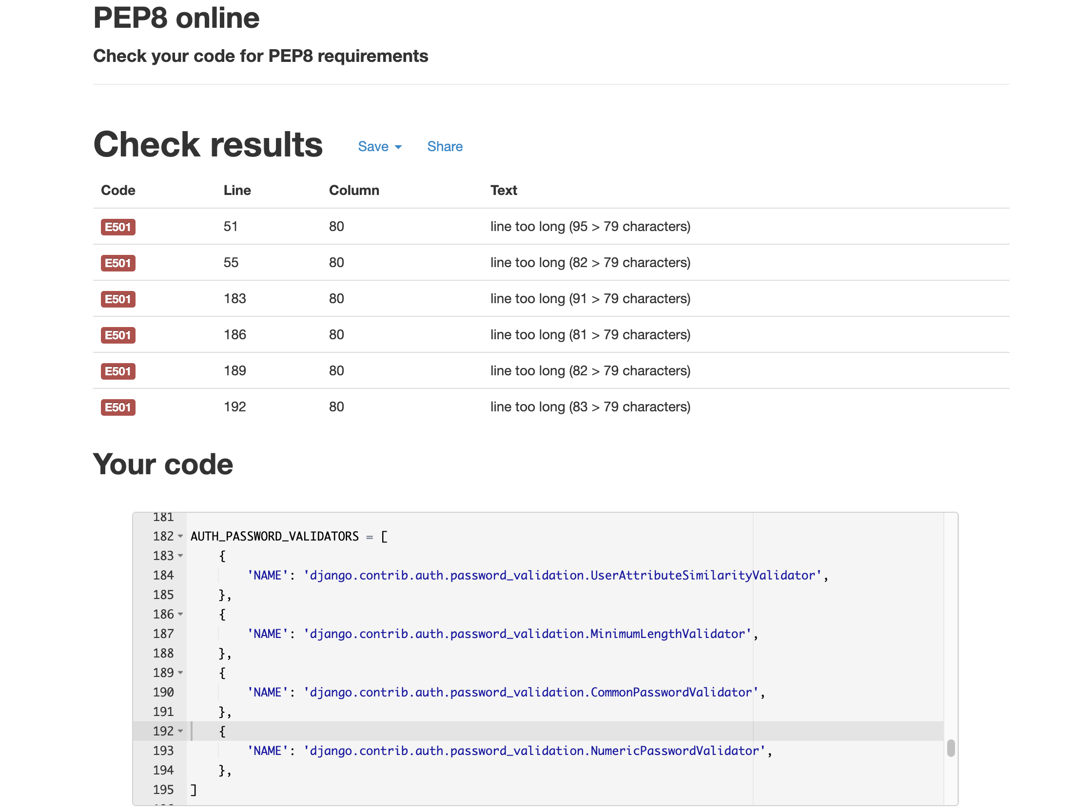 pep8validation