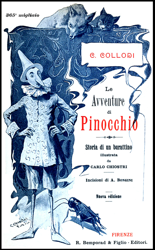 Title page from the 1902 edition of Pinocchio