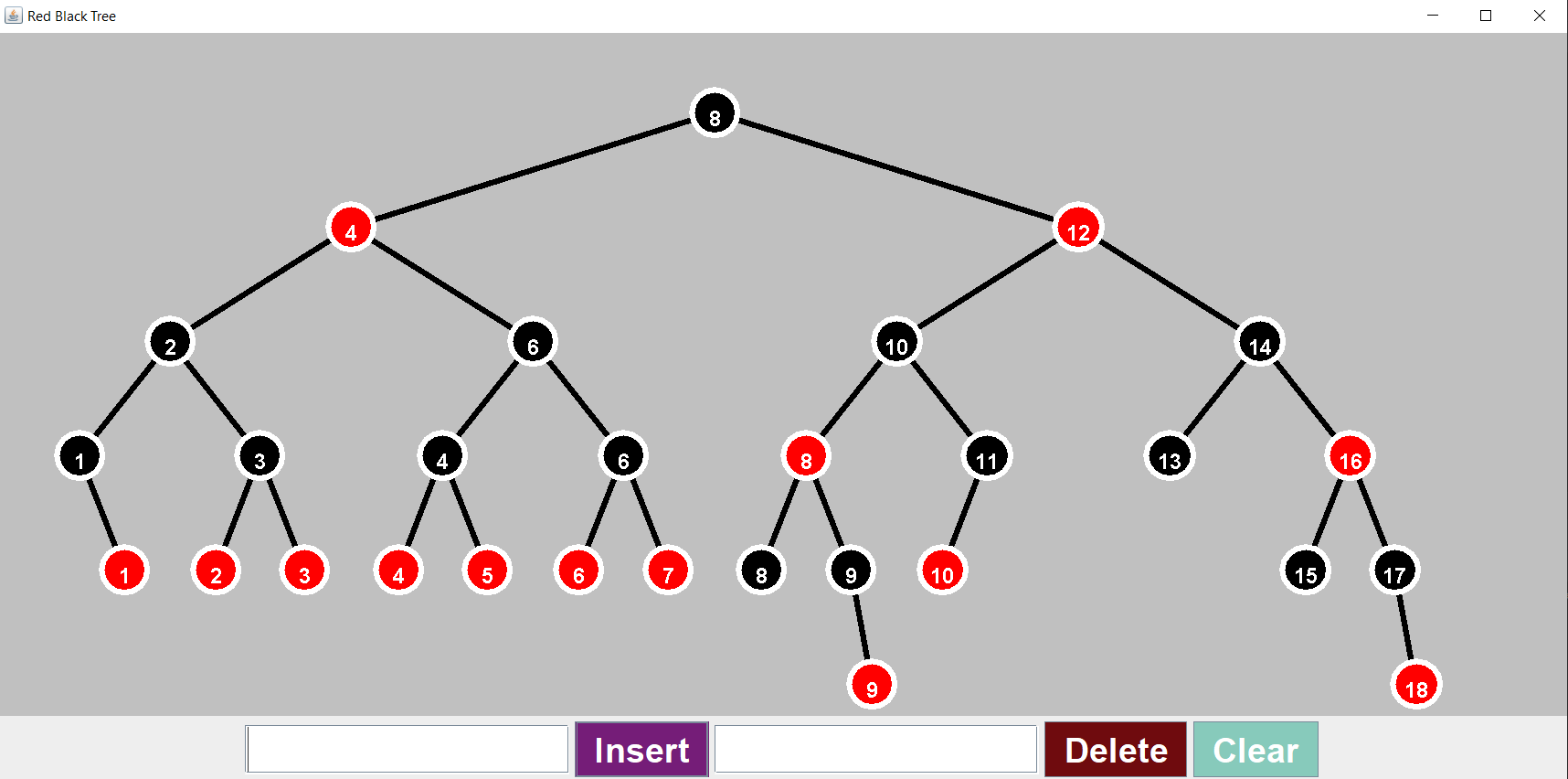 GitHub - Reham77/Red-Black-Tree-Visualizer: Red Black Tree Visualizer ...