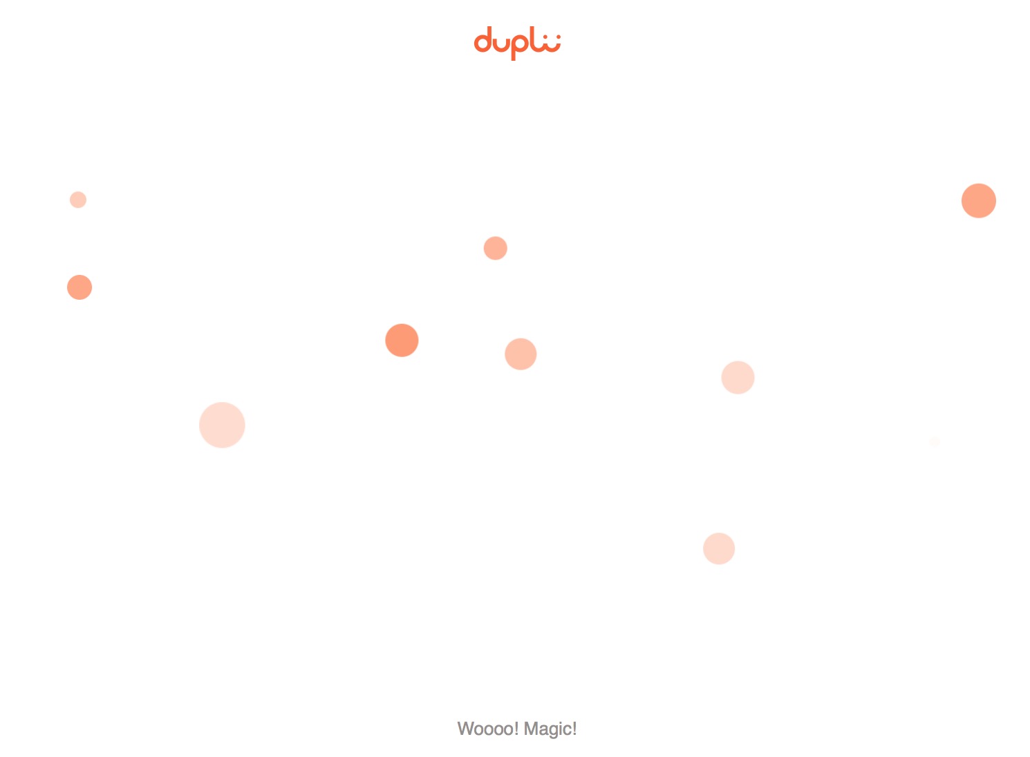 Duplii | Bubble bursting animation preview