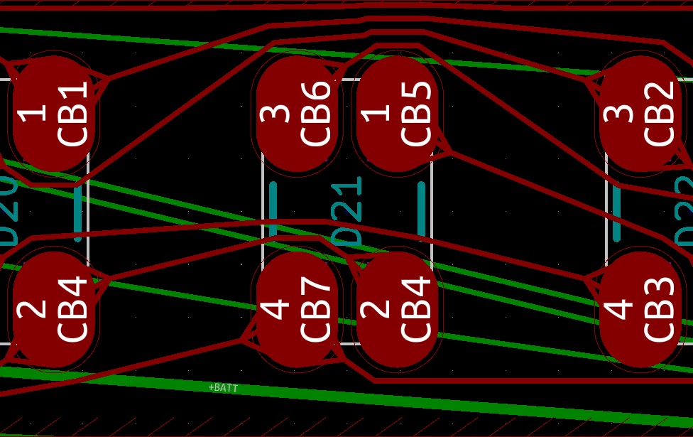 LED footprints after pad teardrops