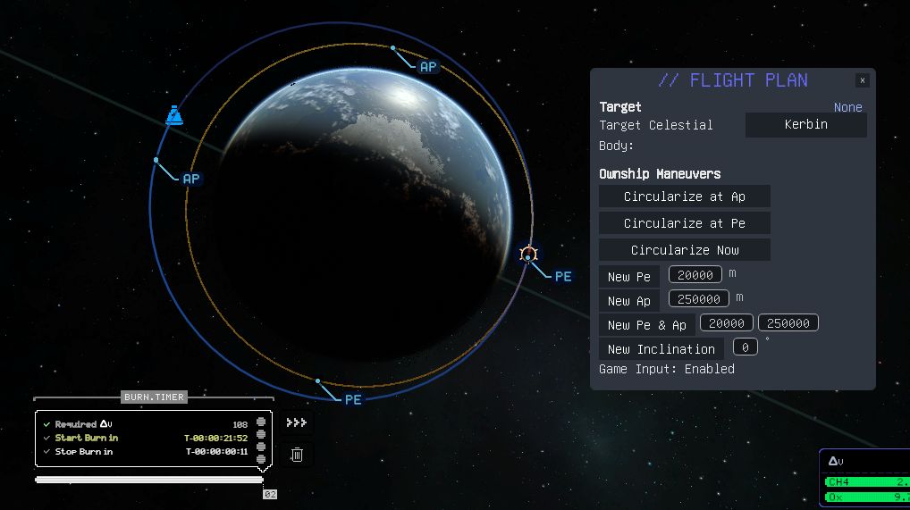 Flight Plan: Circularize at Next Pe Example