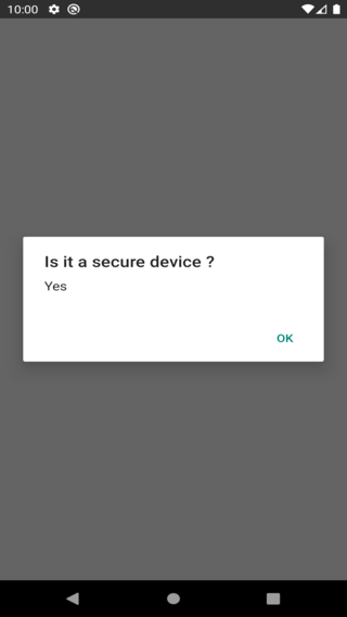 isDeviceSecure