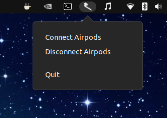 Airpods AppIndicator in GNOME