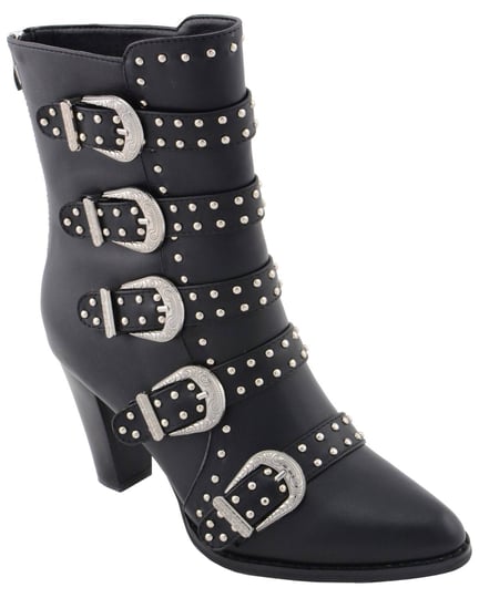 milwaukee-leather-mbl9428-womens-black-buckle-up-boots-with-studded-bling-11