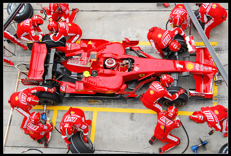 formula 1 pit stop