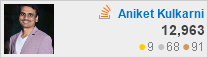 profile for Aniket Kulkarni at Stack Overflow, Q&A for professional and enthusiast programmers