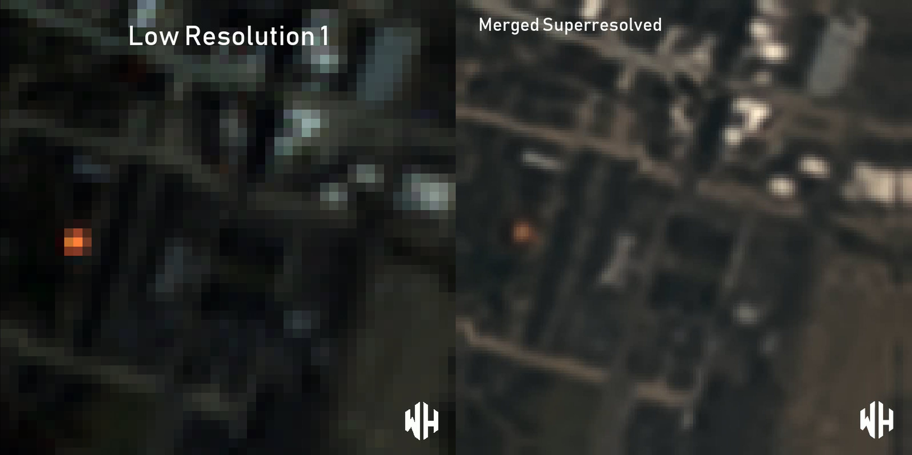 An image demonstrating the difference between a low-resolution image and it's super-resolved high-resolution image, generated using the pre-trained model.