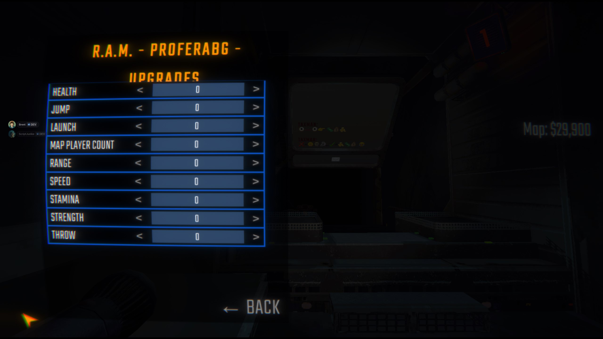 Player Menu