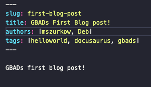 Example of multiple authours on a blog post