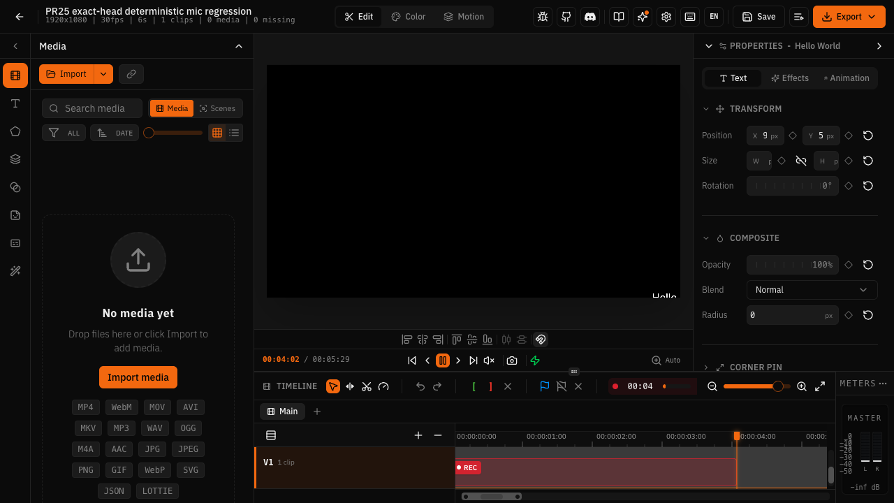 Mic recording remains active