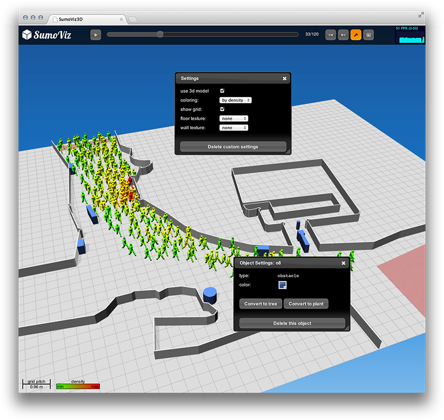 Screenshot of SumoViz3D