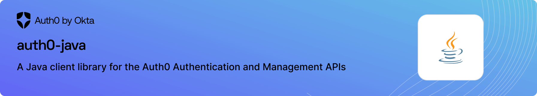 A Java client library for the Auth0 Authentication and Management APIs.