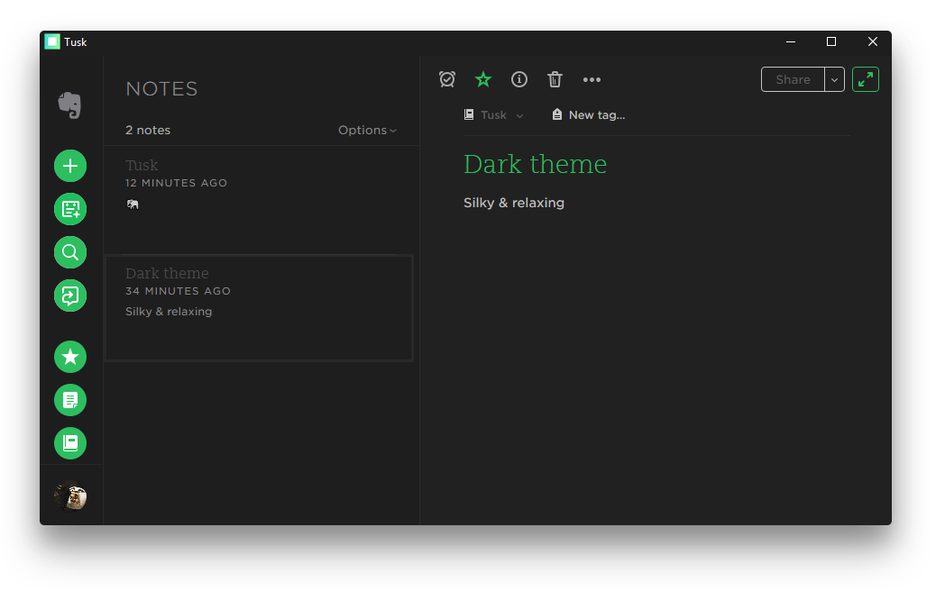 Tusk Dark Theme