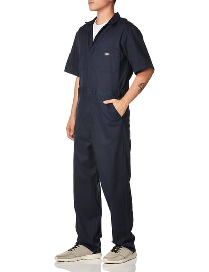 dickies-dark-navy-mens-flex-short-sleeve-coveralls-1