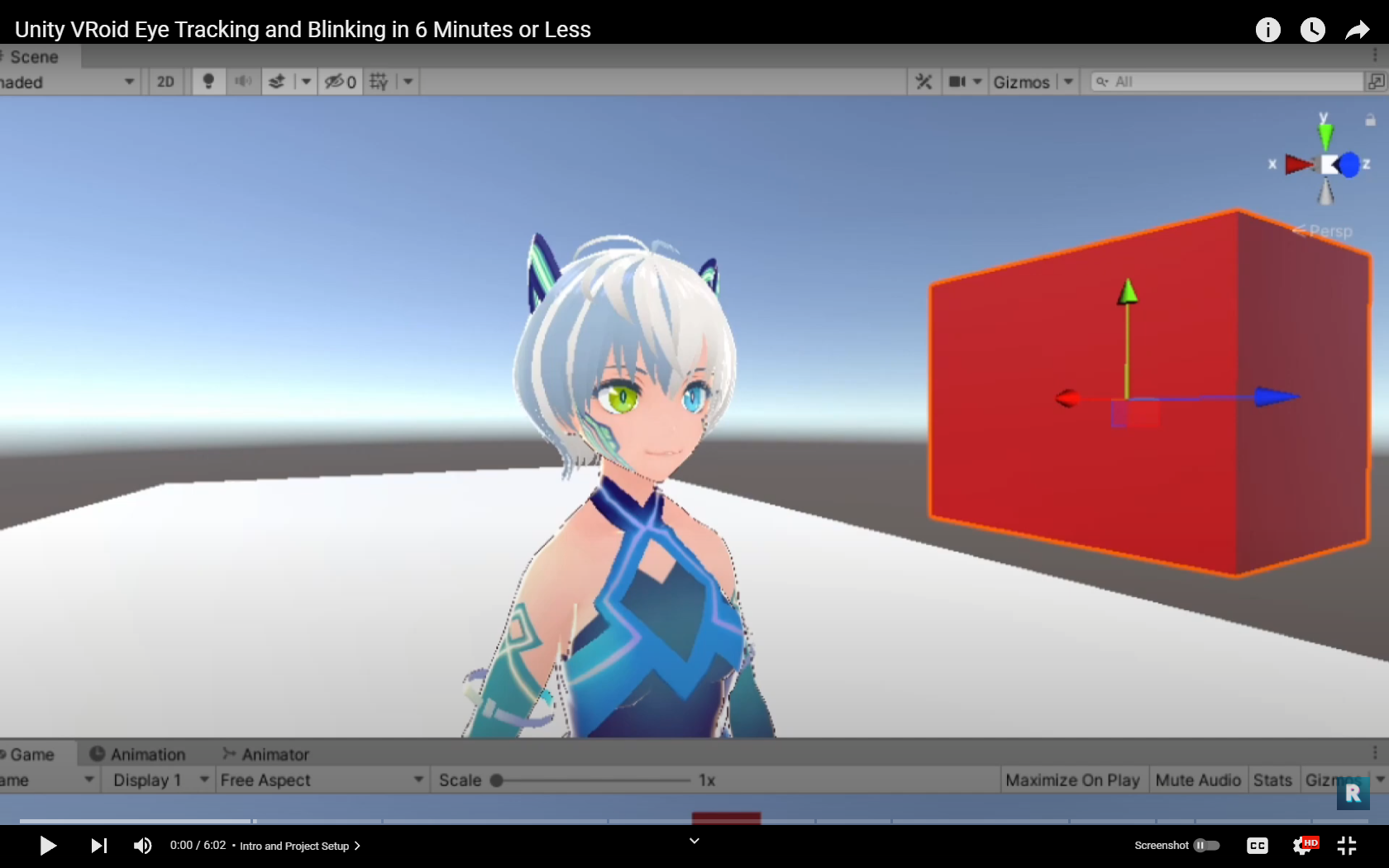 Unity VRoid Eye Tracking and Blinking in 6 Minutes or Less