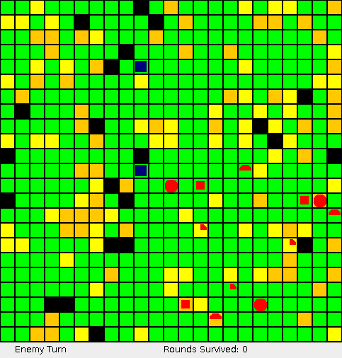 Turno do inimigo (mapa 23x23)