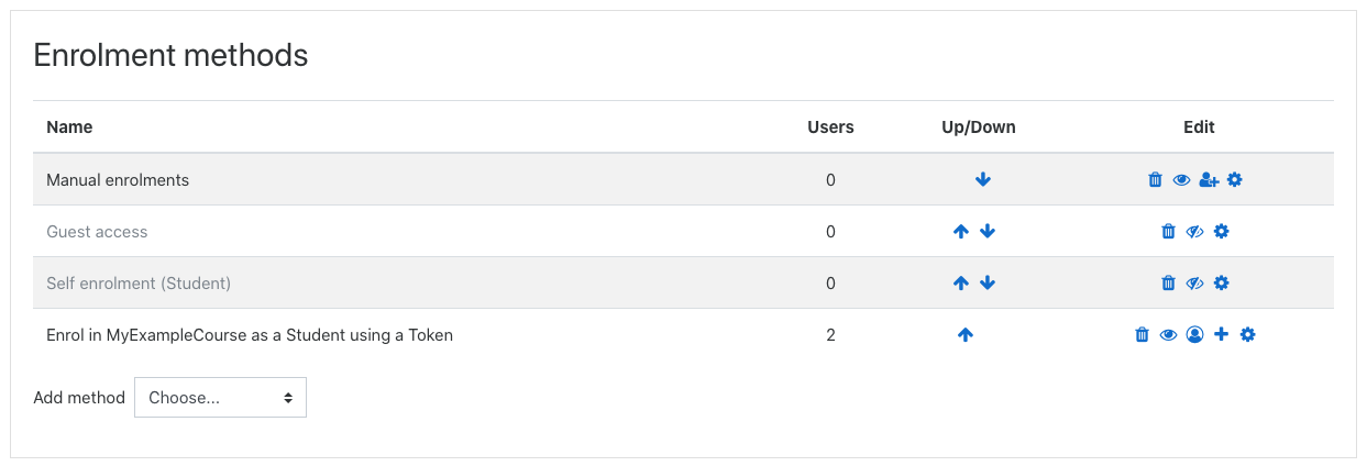 Enrolment methods