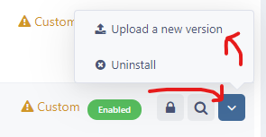 Upload a new version